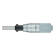 Micrometer Head, Medium-sized Type Standard Type, 0-25mm, 0,01mm, Flat, with Clamp Nut, w/o Ratched