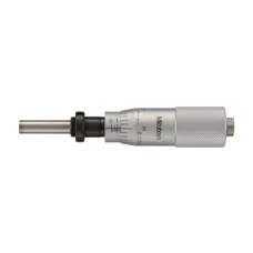 Micrometer Head, Medium-sized Type Standard Type, 0-1", 0,001", Flat, with Clamp Nut, w/o Ratched