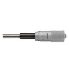 Micrometer Head, Medium-sized Type with D=8mm Spindle, 0-25mm, 0,01mm, Flat, w/o Ratched