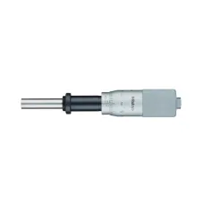 Micrometer Head, Medium-sized Type with D=8mm Spindle, 0-25mm, 0,01mm,  Flat, with Clamp Nut, w/o Ratched