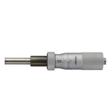 Micrometer Head, Medium-sized Type with D=8mm Spindle, 0-1", 0,001", Flat, with Spindle Lock, w/o Ratched
