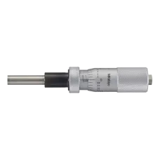 Micrometer Head, Medium-sized Type with D=8mm Spindle, 0-1", 0,0001", Flat, with Spindle Lock, w/o Ratched