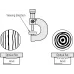 Optical Flat, 0,5" D=1,8", 0,000004" 158-122 Mitutoyo