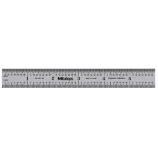 Steel Rule, Wide Rigid Rule 150mm/6", Metric/Inch