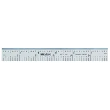 Steel Rule, Wide Rigid Rule 150mm/6", Metric/Inch