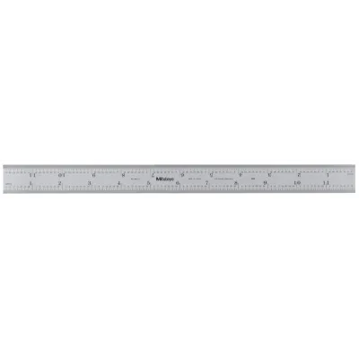 Steel Rule, Wide Rigid Rule 12", Inch 182-121 Mitutoyo