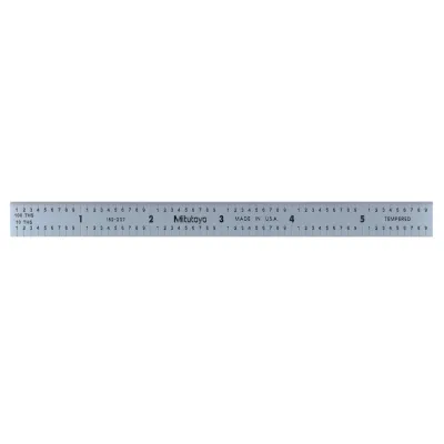 Steel Rule, Fully-Flexible Rule 150mm/6", Metric/Inch 182-207 Mitutoyo