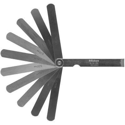 Thickness/Feeler Gauge 0,05-0,8mm, 10 Leaves, 100mm Blade 184-306S Mitutoyo