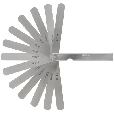 Thickness/Feeler Gauge 0,03-0,5mm, 13 Leaves, 100mm Blade 184-307S Mitutoyo