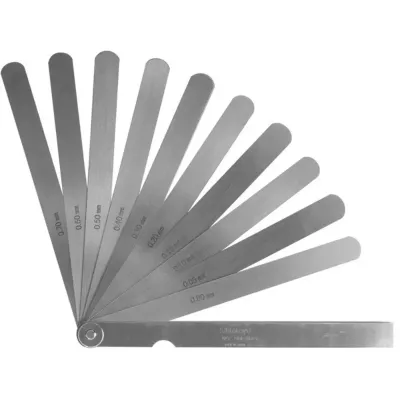 Thickness/Feeler Gauge 0,05-0,8mm, 10 Leaves, 150mm Blade 184-308S Mitutoyo