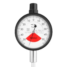 Dial Gauge, Flat Back, ISO Type One Revolution, Jewelled Bearing, Shockproof, 0,1mm, 0,001mm