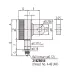 Dial Indicator, Lug Back Plate, AGD/ANSI 0,1", 0,001" 1921T-10 Mitutoyo