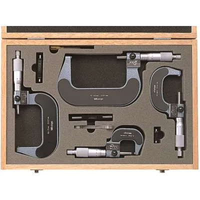 Digit Outside Micrometer Set 0-100mm (4 pcs.) 193-902 Mitutoyo