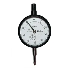 Dial Gauge, Flat Back, ISO Type 10mm, 0,01mm