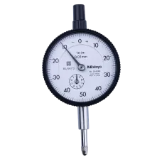 Dial Gauge, Flat Back, ANSI/AGD Type Jewelled Bearing, 10mm, 0,01mm