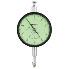 Dial Gauge, Flat Back, ISO Type Adjustable Pointer Type, 10mm, 0,01mm