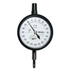 Dial Gauge, Flat Back, ANSI/AGD Type Jewelled Bearing, Shockproof, 1mm, 0,001mm