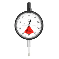 Dial Gauge, Lug Back, ISO Type One Revolution, Jewelled Bearing, Shock- & Dustproof, 0,08mm, 0,001mm