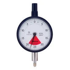 Dial Indicator, Flat Back, AGD/ANSI 0,04", 0,0005", One Revolution Type, Shockproof