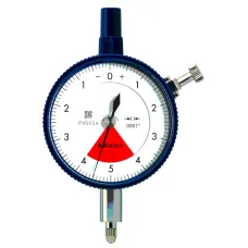 Dial Gauge, Flat Back, ANSI/AGD Type One Revolution, Jewelled Bearing, Shockproof, 0,008", 0,0001"
