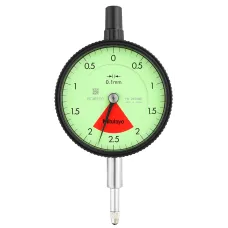 Dial Gauge, Flat Back, ISO Type One Revolution, Shockproof, 4mm, 0,01mm