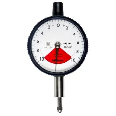 Dial Indicator, Flat Back, AGD/ANSI 0,02", 0,0005", One Revolution Type., Dust-/Shockproof