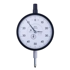 Dial Gauge, Flat Back, ISO Type 10mm, 0,01mm