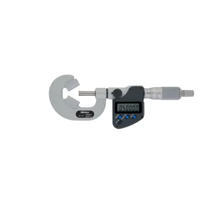Digital 3 Flute V-Anvil Micrometer 0,4-1", with Groove 314-352-30 Mitutoyo