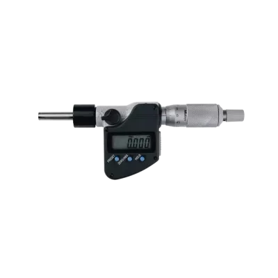 Цифровая микрометрическая головка, IP65, 0–25 мм, плоский шпиндель, гладкий стержень 12/18 мм 350-271-30 Mitutoyo