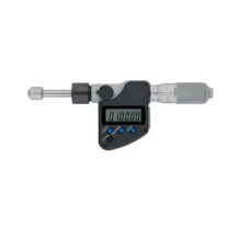 Цифровая микрометрическая головка, невращающаяся, IP65 0-1", плоский шпиндель, гладкий стержень 0,5"