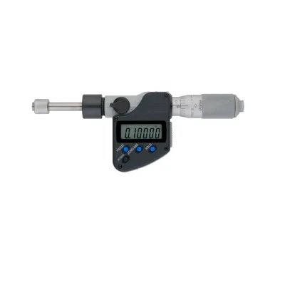 Цифровая микрометрическая головка, невращающаяся, IP65 0-1", плоский шпиндель, гладкий стержень 0,5" 350-361-30 Mitutoyo