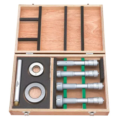 3-Point Internal Micrometer Holtest Set 20-50mm (4 pcs.), Economy Set 368-992 Mitutoyo