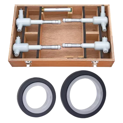 3-Point Internal Micrometer Holtest Set 100-200mm (4 pcs.), Economy Set 368-994 Mitutoyo