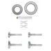 3-Point Internal Micrometer Holtest Set 2-4" (4 pcs.), Economy Set 368-997 Mitutoyo
