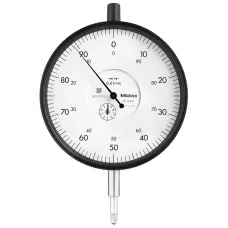 Dial Gauge, Flat Back, ISO Type 10mm, 0,01mm