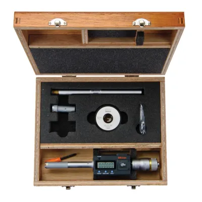 Digital 3-Point Internal Micrometer Set 0,5-0,8", Interchange. Head IP65, TIN 468-977 Mitutoyo