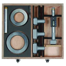Digital 3-Point Internal Micrometer Set 2-4", Interchange. Head IP65, TIN