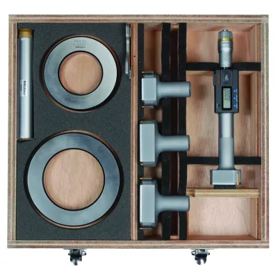 Digital 3-Point Internal Micrometer Set 2-4", Interchange. Head IP65, TIN 468-979 Mitutoyo