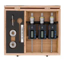 Digital 3-Point Internal Micrometer Set 0,275"-0,5", Complete Unit, IP65, TIN