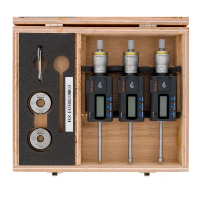 Digital 3-Point Internal Micrometer Set 0,275"-0,5", Complete Unit, IP65, TIN 468-986 Mitutoyo