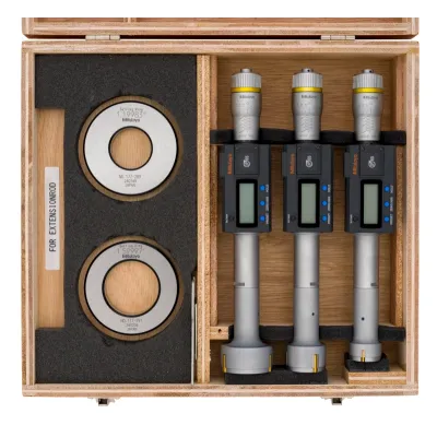 Digital 3-Point Internal Micrometer Set 1-2", Complete Unit, IP65, TIN 468-988 Mitutoyo