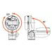 Цифровой нутромер ABS, дюймы/метрические, 4-6,5", 0,00005" 511-522 Mitutoyo