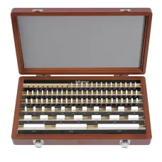 Gauge Block Set, Inch, Insp. Cert., BS 81 Blocks, Grade 0, Ceramic