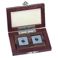Gauge Block Set, Metric, Ins. Cert., ISO 2 Blocks, Gr. 1, Steel, Square Type, 2mm