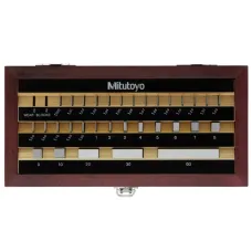 Gauge Block Set, Metric, Ins. Cert., ISO 32 Blocks, Grade 1, Steel
