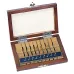 Gauge Block Set, Metric, Ins. Cert., ISO 9 Blocks, Grade 1, Steel 516-991-10 Mitutoyo