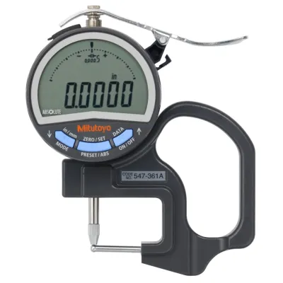 Цифровий товщиномір, калібр труби дюйм/метричний, 0-0,4", 0,0005" 547-361A Mitutoyo