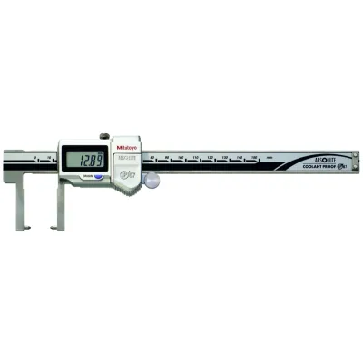 Digital ABS Neck Point Jaw Caliper 0-150mm, IP67, Thumb Roller 573-652-20 Mitutoyo