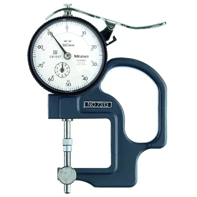 Dial Indicator Thickness Gauge 0-10mm, 0,01mm, Lens Thickness 7313A Mitutoyo