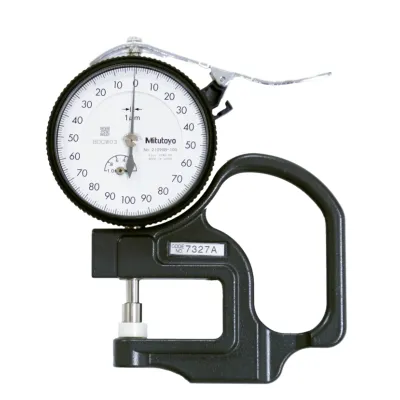 Dial Indicator Thickness Gauge 0-1mm, 0,001mm, Standard, Ceramic Contact Elements 7327A Mitutoyo
